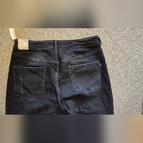 Anthropologie Pilcro Black The Vintage Straight Leg Jeans Black NWT Sz.32T - Picture 10 of 14